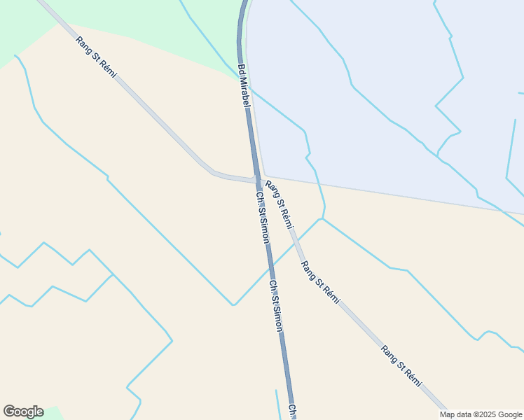 map of restaurants, bars, coffee shops, grocery stores, and more near Chemin Saint Simon in Mirabel