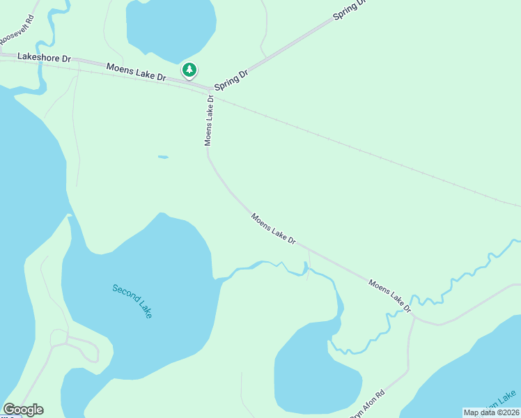 map of restaurants, bars, coffee shops, grocery stores, and more near 3506-3598 Moens Lake Drive in Rhinelander