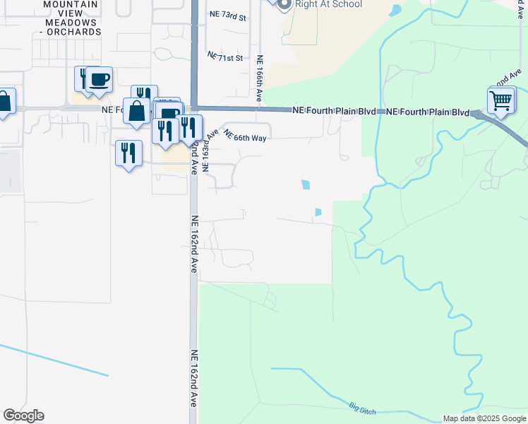 map of restaurants, bars, coffee shops, grocery stores, and more near 6233 Northeast 162nd Avenue in Vancouver