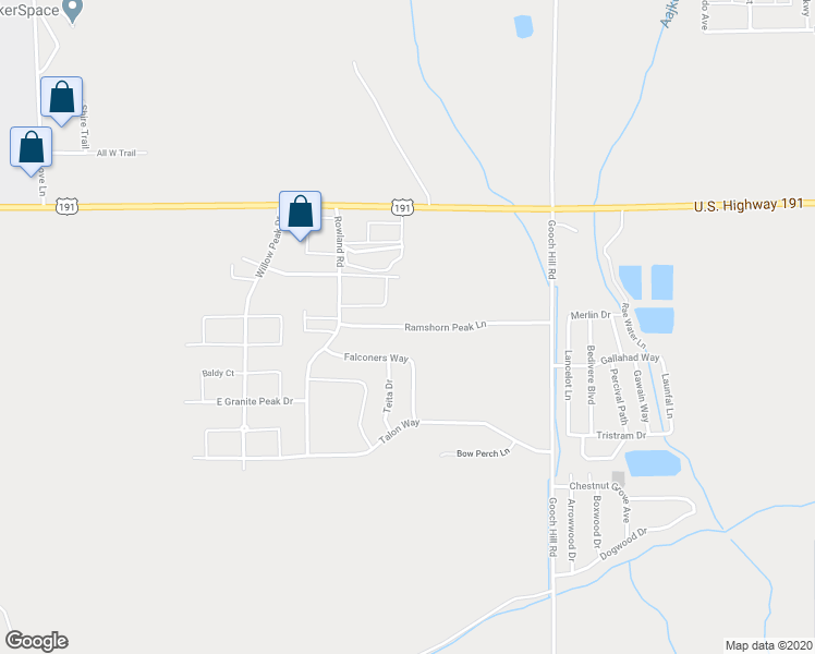 map of restaurants, bars, coffee shops, grocery stores, and more near 260 Ramshorn Peak Lane in Bozeman