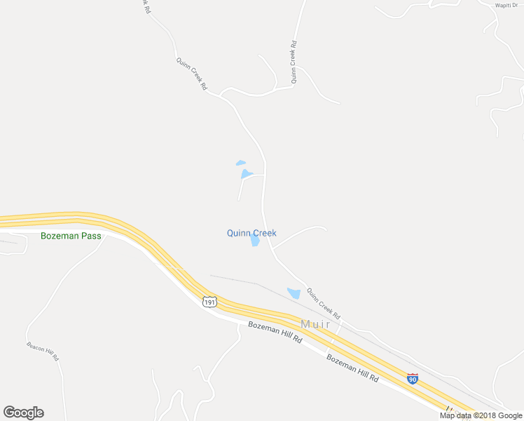 map of restaurants, bars, coffee shops, grocery stores, and more near 325 Quinn Creek Road in Bozeman