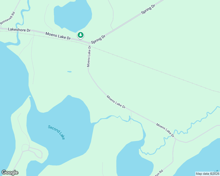 map of restaurants, bars, coffee shops, grocery stores, and more near 3506-3598 Moens Lake Drive in Rhinelander