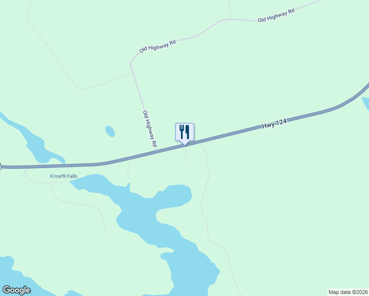 map of restaurants, bars, coffee shops, grocery stores, and more near 5331 Highway 124 in Magnetawan