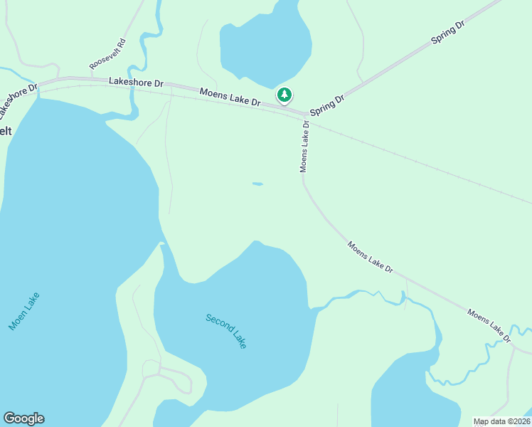 map of restaurants, bars, coffee shops, grocery stores, and more near 3507-3599 Moens Lake Drive in Rhinelander