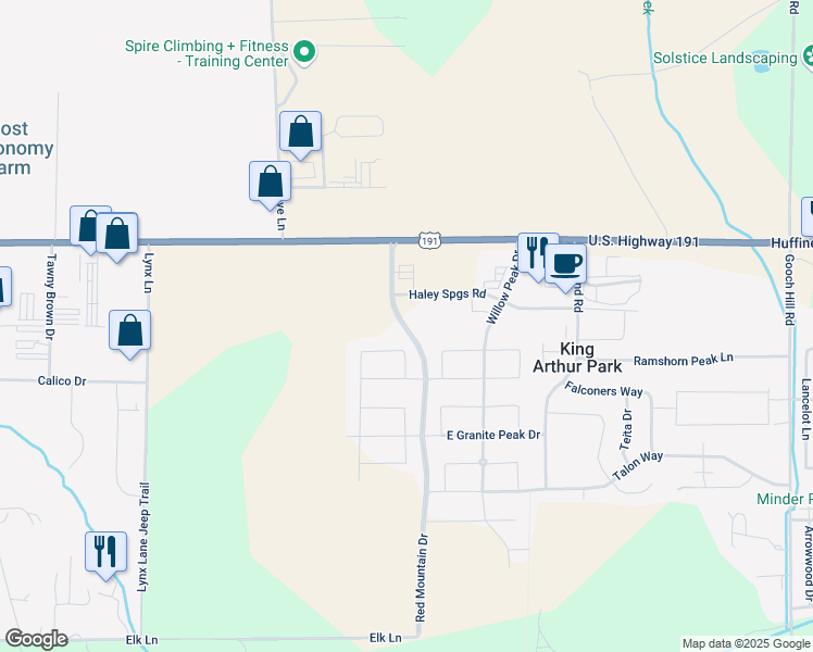map of restaurants, bars, coffee shops, grocery stores, and more near 56 Rowland Road in Bozeman