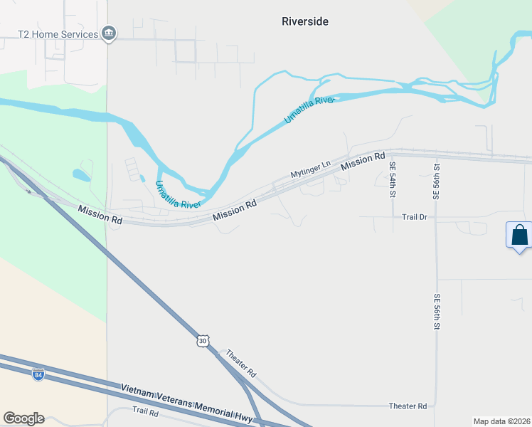 map of restaurants, bars, coffee shops, grocery stores, and more near 73426 Memory Lane in Pendleton
