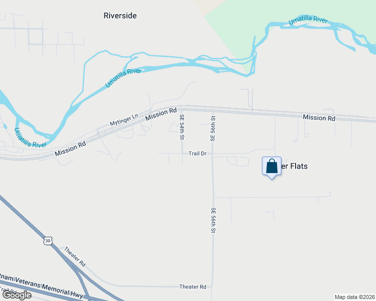 map of restaurants, bars, coffee shops, grocery stores, and more near 45315 Trail Road in Pendleton
