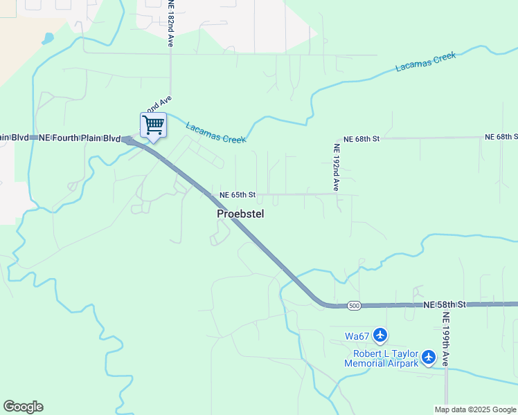 map of restaurants, bars, coffee shops, grocery stores, and more near 18709 Northeast 65th Street in Vancouver
