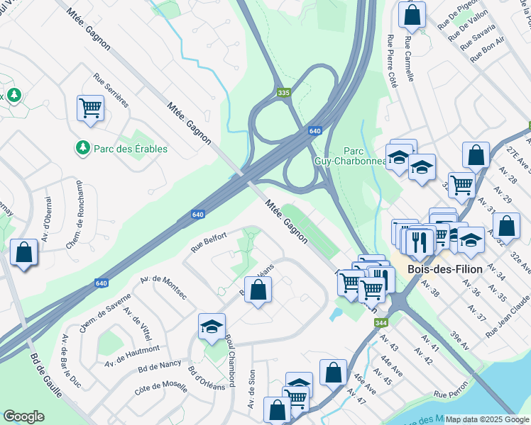 100 Chemin du Souvenir, BoisdesFilion QC Walk Score