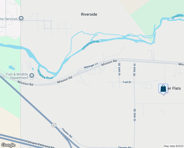 map of restaurants, bars, coffee shops, grocery stores, and more near 73401 Memory Lane in Pendleton