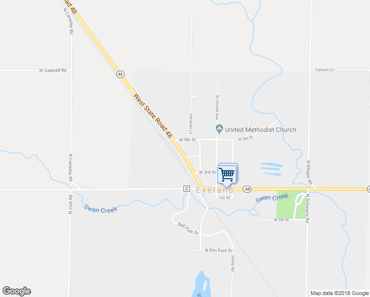 map of restaurants, bars, coffee shops, grocery stores, and more near 11115 West 5th Street in Exeland
