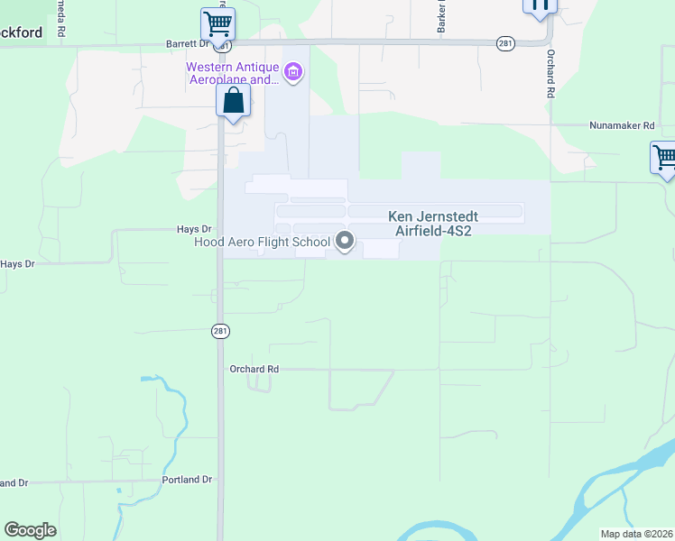 map of restaurants, bars, coffee shops, grocery stores, and more near 1003 Montello Avenue in Hood River