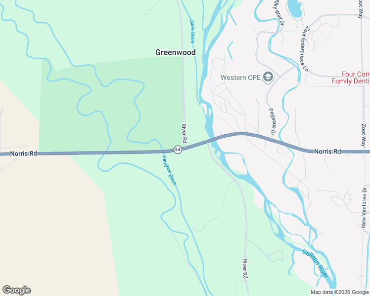 map of restaurants, bars, coffee shops, grocery stores, and more near 9299 River Road in Bozeman