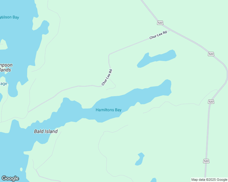 map of restaurants, bars, coffee shops, grocery stores, and more near 16 Golden Horseshoe Lane in Parry Sound District