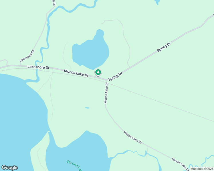 map of restaurants, bars, coffee shops, grocery stores, and more near 3598 Moens Lake Drive in Rhinelander