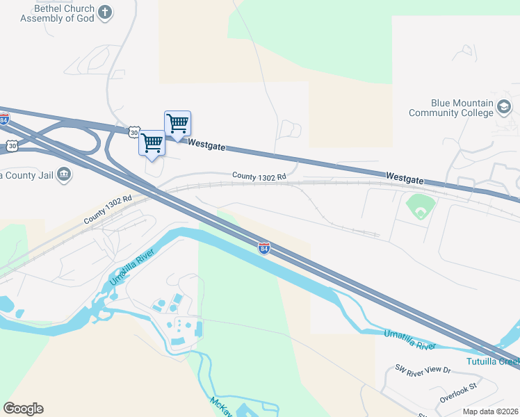 map of restaurants, bars, coffee shops, grocery stores, and more near Vietnam Veterans Memorial Highway in Pendleton