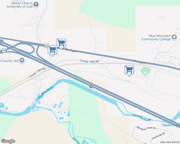 map of restaurants, bars, coffee shops, grocery stores, and more near Vietnam Veterans Memorial Highway in Pendleton