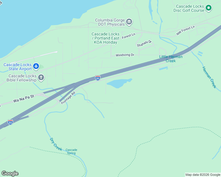 map of restaurants, bars, coffee shops, grocery stores, and more near 820 Frontage Road in Cascade Locks