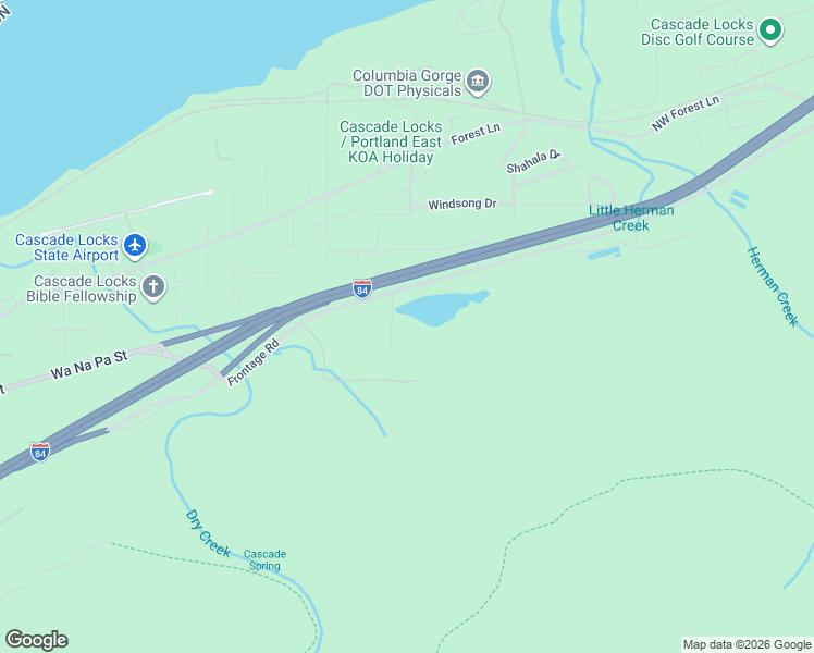 map of restaurants, bars, coffee shops, grocery stores, and more near 820 Frontage Road in Cascade Locks