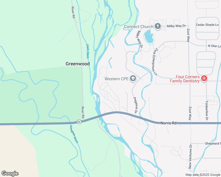 map of restaurants, bars, coffee shops, grocery stores, and more near Forest Park Trailer Court in Four Corners