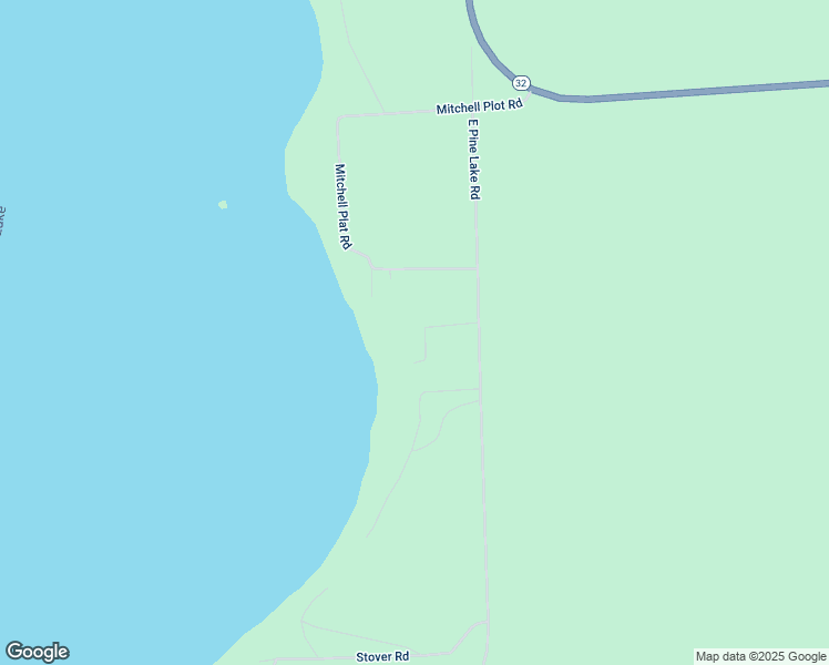 map of restaurants, bars, coffee shops, grocery stores, and more near 8269 East Pine Lake Road in Hiles