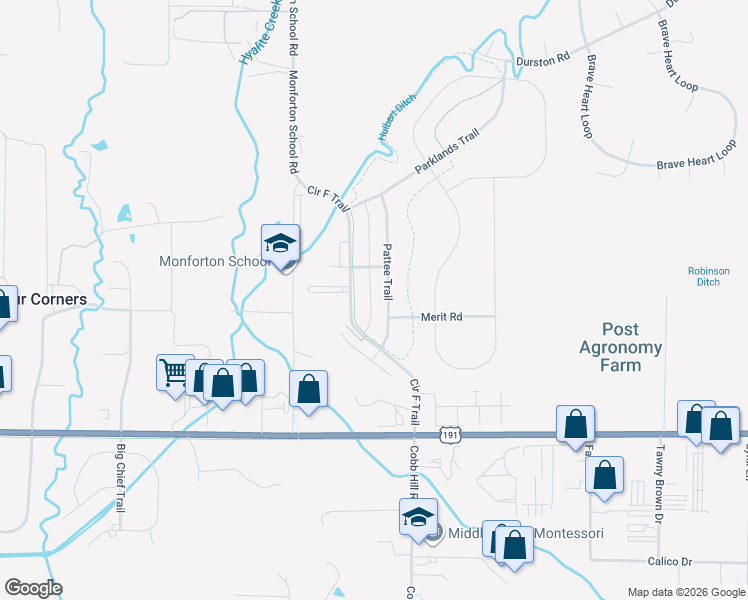 map of restaurants, bars, coffee shops, grocery stores, and more near 113 Pattee Trail in Bozeman