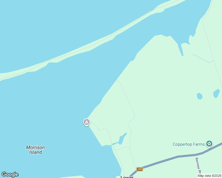 map of restaurants, bars, coffee shops, grocery stores, and more near 35 Weir Road in Lower Barneys River