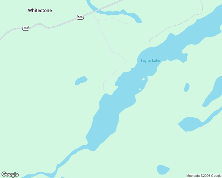 map of restaurants, bars, coffee shops, grocery stores, and more near Taylor Lake Road in Parry Sound District
