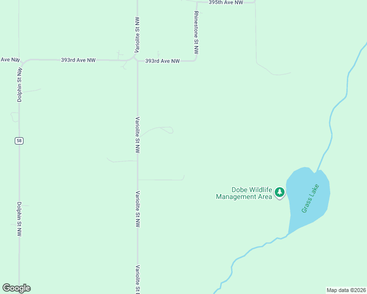 map of restaurants, bars, coffee shops, grocery stores, and more near 38901 Variolite Street Northwest in Dalbo