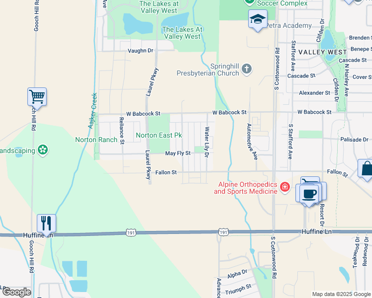 map of restaurants, bars, coffee shops, grocery stores, and more near 288 Pond Lily Drive in Bozeman