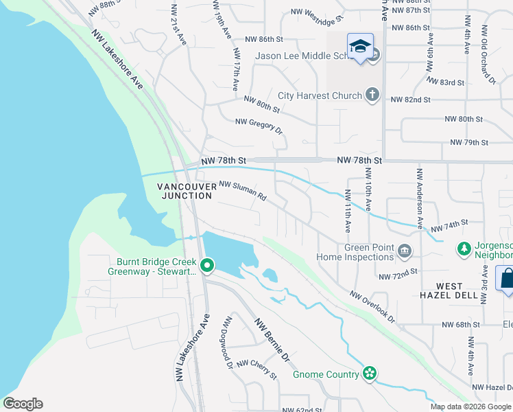 map of restaurants, bars, coffee shops, grocery stores, and more near 7507 Northwest 16th Avenue in Vancouver