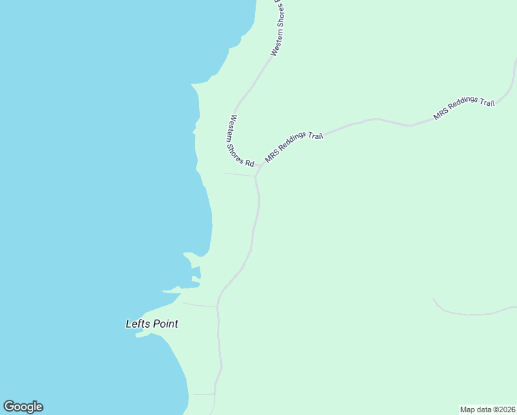 map of restaurants, bars, coffee shops, grocery stores, and more near Western Shores Road in Beaver Island