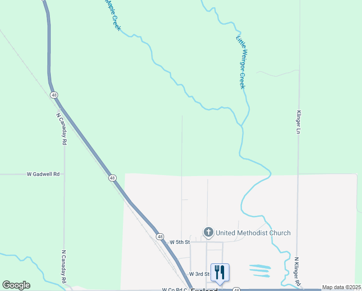 map of restaurants, bars, coffee shops, grocery stores, and more near 1197 Vitcenda Lane in Exeland