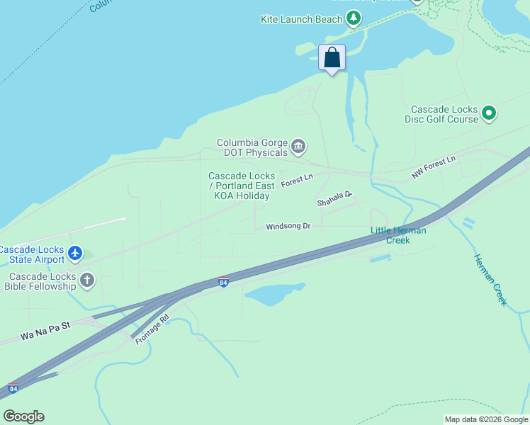 map of restaurants, bars, coffee shops, grocery stores, and more near 901 Warco Drive in Cascade Locks