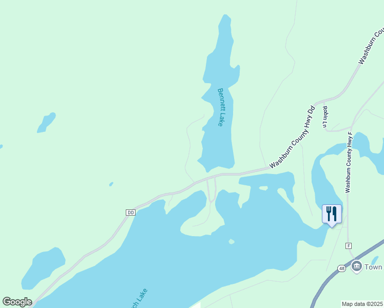 map of restaurants, bars, coffee shops, grocery stores, and more near 1226 Bennett Bay Trail in Birchwood