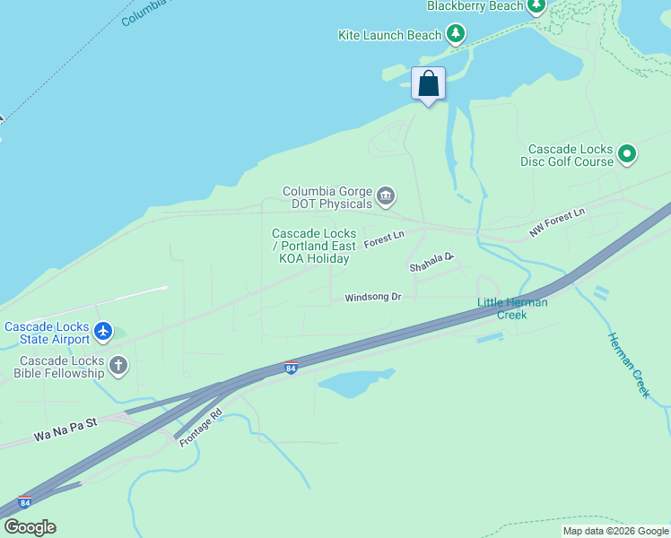 map of restaurants, bars, coffee shops, grocery stores, and more near 901 Warco Drive in Cascade Locks