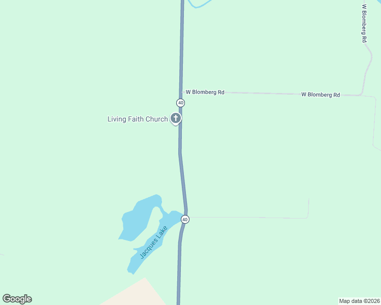 map of restaurants, bars, coffee shops, grocery stores, and more near 1170 Wisconsin 40 in Exeland