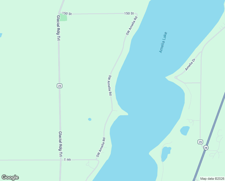 map of restaurants, bars, coffee shops, grocery stores, and more near 15526 Southwest Amelia Road in Glenwood