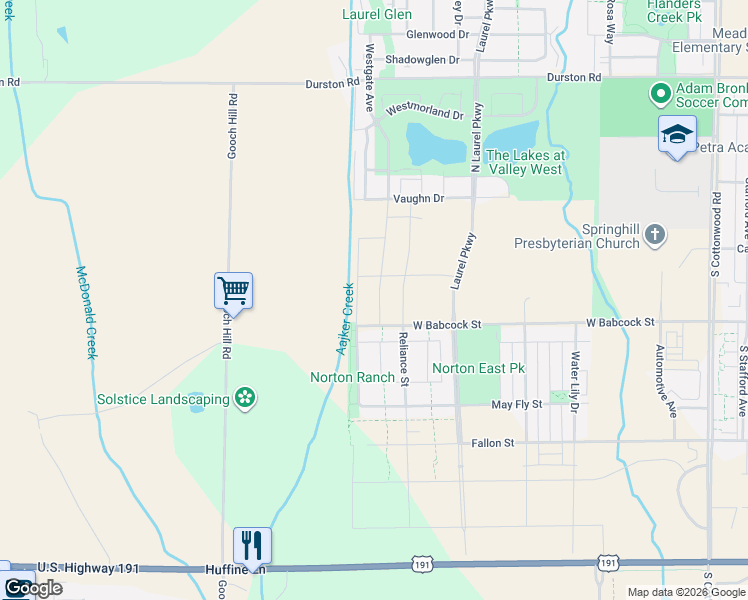 map of restaurants, bars, coffee shops, grocery stores, and more near 5495 Redhaven Street in Bozeman