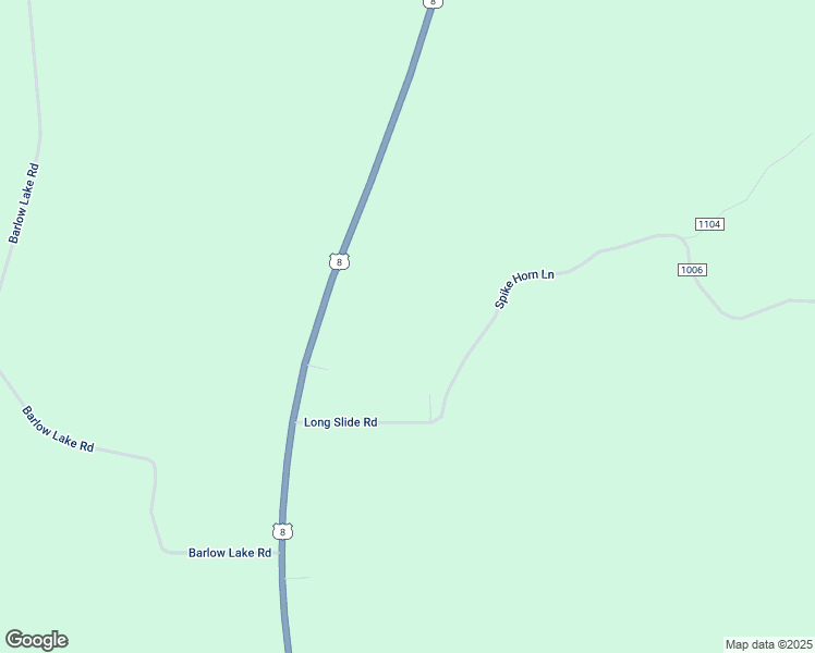 map of restaurants, bars, coffee shops, grocery stores, and more near W7302 Spike Horn Lane in Pembine