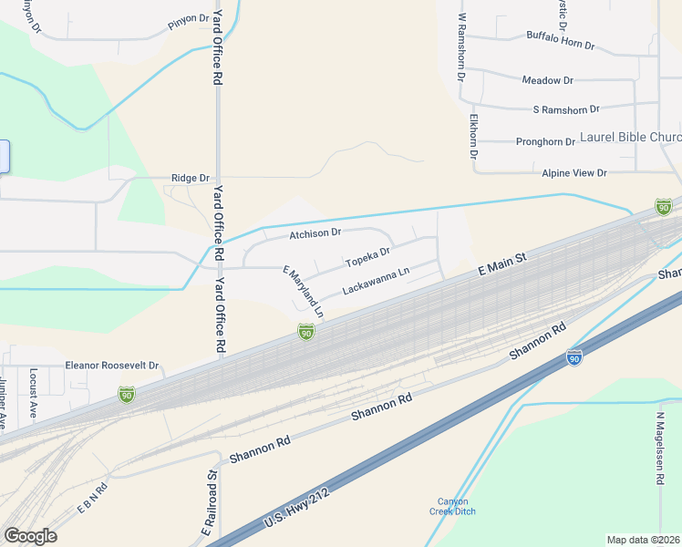 map of restaurants, bars, coffee shops, grocery stores, and more near 2510 Topeka Drive in Laurel