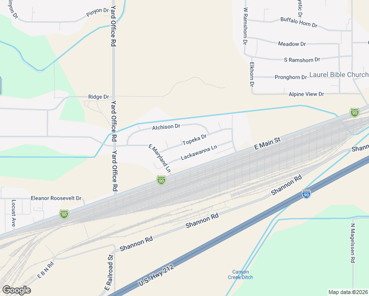 map of restaurants, bars, coffee shops, grocery stores, and more near 2510 Topeka Drive in Laurel
