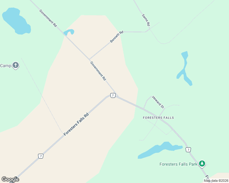 map of restaurants, bars, coffee shops, grocery stores, and more near 0 Government Road in Whitewater Region