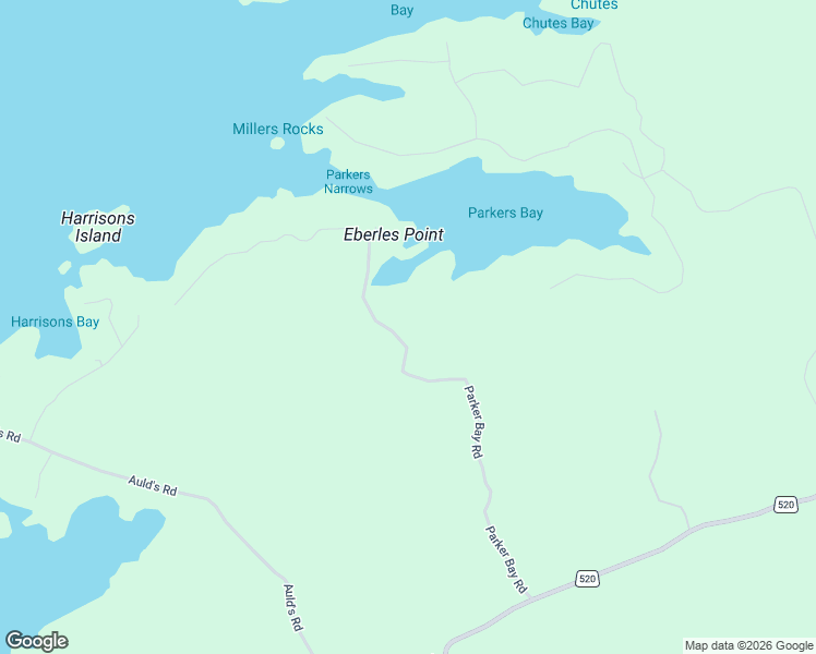 map of restaurants, bars, coffee shops, grocery stores, and more near 12 Parker Bay Road in Parry Sound District