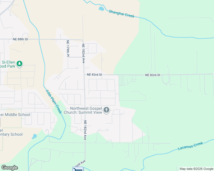 map of restaurants, bars, coffee shops, grocery stores, and more near 18503 NE 81st St in Vancouver