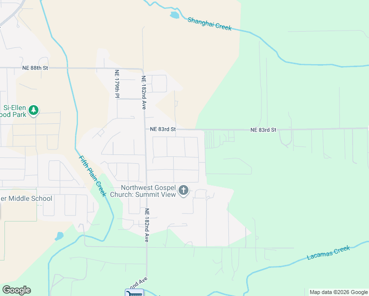 map of restaurants, bars, coffee shops, grocery stores, and more near 18503 NE 81st St in Vancouver