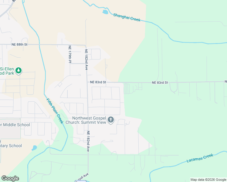 map of restaurants, bars, coffee shops, grocery stores, and more near 8113 Northeast 185th Avenue in Vancouver