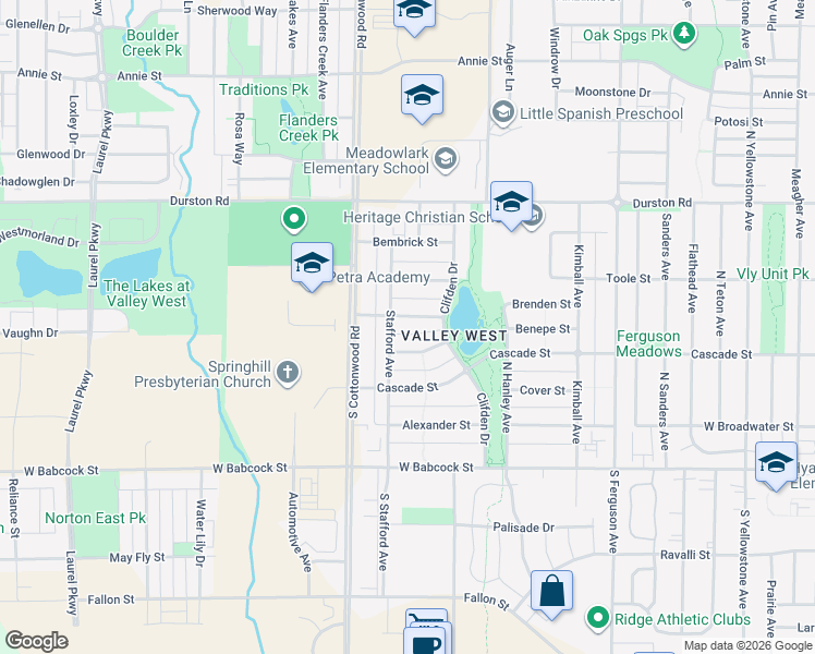 map of restaurants, bars, coffee shops, grocery stores, and more near 4572 Waters St in Bozeman