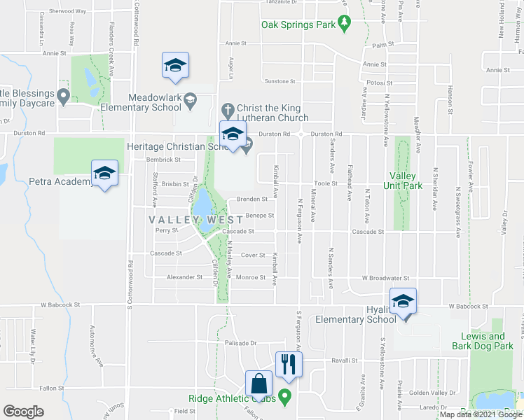 map of restaurants, bars, coffee shops, grocery stores, and more near 4233 Benepe Street in Bozeman