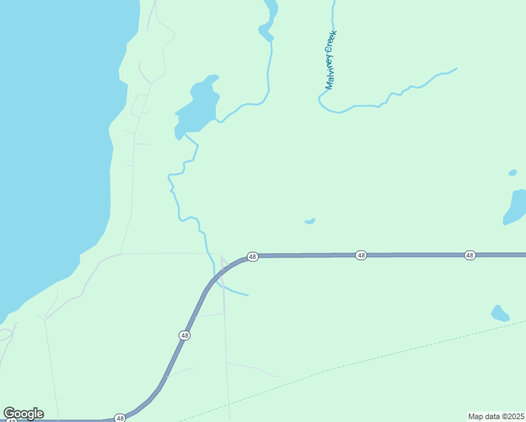 map of restaurants, bars, coffee shops, grocery stores, and more near 16022 Wisconsin 48 in Birchwood
